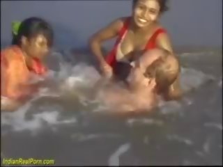 Reale indiano divertimento a il spiaggia, gratis reale xxx sesso video video f1